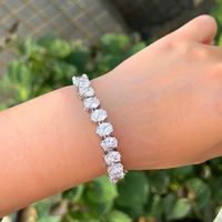 Casual Simple Style Geometric Copper Zircon 14k Gold Plated White Gold Plated Bracelets main image 10