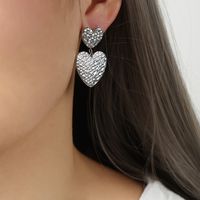 1 Pair Casual Elegant Simple Style Pentagram Heart Shape Plating Carving Titanium Steel 18k Gold Plated Drop Earrings sku image 6