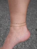 Simple Style Classic Style Geometric Copper Women's Anklet sku image 1