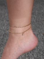 Simple Style Classic Style Geometric Copper Women's Anklet sku image 3