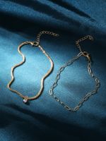 Simple Style Classic Style Geometric Copper Women's Anklet main image 10