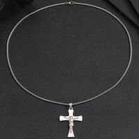 Hip-hop Cross Stainless Steel Pendant Necklace main image 4