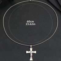 Hip-hop Cross Stainless Steel Pendant Necklace main image 2
