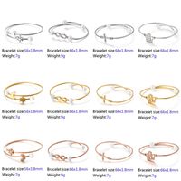 Simple Style Infinity Star Moon Titanium Steel 18K Gold Plated Bangle In Bulk main image 2