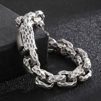 Titanium Steel 18K Gold Plated Retro Punk Geometric Rings Bracelets main image 4