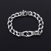 Wholesale Punk Geometric Titanium Steel Rings Bracelets main image 6