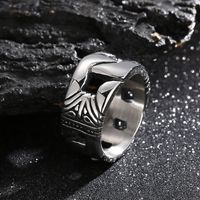 Wholesale Punk Geometric Titanium Steel Rings Bracelets main image 7