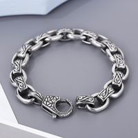 Hip-Hop Retro Geometric Titanium Steel Bracelets In Bulk main image 1