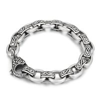 Hip-Hop Retro Geometric Titanium Steel Bracelets In Bulk main image 6