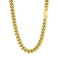 Hip-Hop Geometric Titanium Steel Plating 18K Gold Plated Men's Necklace main image 5