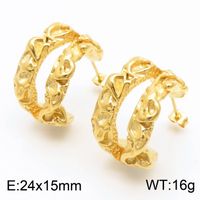 1 Pair Simple Style Solid Color Plating Inlay Titanium Steel Artificial Pearls 18K Gold Plated Ear Studs sku image 9