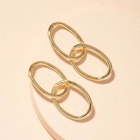 1 Pair Modern Style Classic Style Geometric Stainless Steel None Gold Plated Drop Earrings main image 5