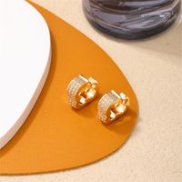 1 Pair Ig Style Simple Style Clouds Plating Inlay Copper Zircon White Gold Plated Gold Plated Earrings main image 2