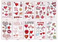 Valentine's Day Letter Heart Shape Plastic Tattoos & Body Art 1 Set sku image 1