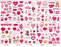 Valentine's Day Letter Heart Shape Plastic Tattoos & Body Art 1 Set sku image 2