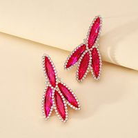 1 Pair Luxurious Shiny Geometric Plating Inlay Zinc Alloy Glass Drop Earrings sku image 2