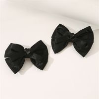 Women's Cute Sweet Bow Knot Alloy Organza Inlay Artificial Pearls Hair Clip sku image 1