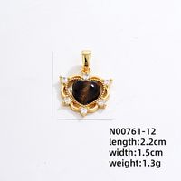 Wholesale IG Style Simple Style Universe Starry Sky 304 Stainless Steel Copper Plating Inlay Gold Plated Zircon Charms Necklace sku image 11