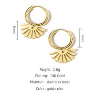 Fashion Non-fading Stainless Steel Earrings Simple Earrings sku image 1