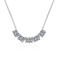 Elegant Glam Oval Sterling Silver Plating Inlay Zircon White Gold Plated Necklace main image 6