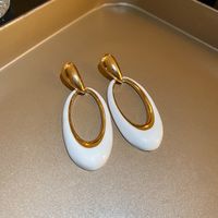 1 Pair Lady Oval Alloy Drop Earrings main image 7
