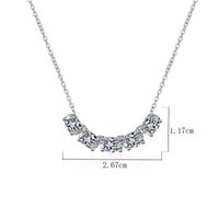 Elegant Glam Oval Sterling Silver Plating Inlay Zircon White Gold Plated Necklace main image 2