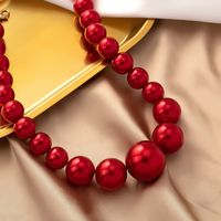 Elegant Round Imitation Pearl Beaded Women's Pendant Necklace main image 5
