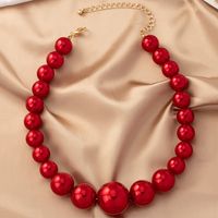 Elegant Round Imitation Pearl Beaded Women's Pendant Necklace main image 8
