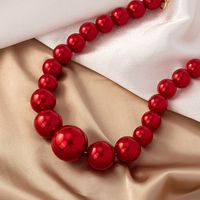 Elegant Round Imitation Pearl Beaded Women's Pendant Necklace main image 7