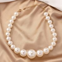 Elegant Round Imitation Pearl Beaded Women's Pendant Necklace main image 9