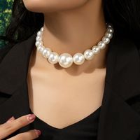 Elegant Round Imitation Pearl Beaded Women's Pendant Necklace main image 1
