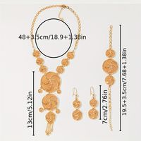 Lady Solid Color Alloy 18k Gold Plated Women's Bracelets Necklace main image 5