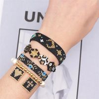 Ethnic Style Bohemian Star Moon Heart Shape Glass Beaded Handmade Unisex Bracelets main image 1