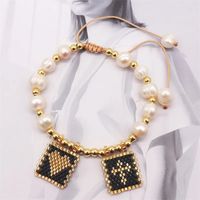 Ethnic Style Bohemian Star Moon Heart Shape Glass Beaded Handmade Unisex Bracelets sku image 3