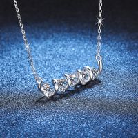 Elegant Luxurious Geometric Sterling Silver Plating Inlay Zircon White Gold Plated Necklace main image 4