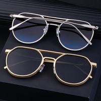 Retro Fashion Solid Color Pc Oval Frame Full Frame Men's Sunglasses main image 3