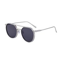 Retro Fashion Solid Color Pc Oval Frame Full Frame Men's Sunglasses sku image 6