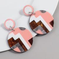 1 Pair Retro Streetwear Geometric Arylic Drop Earrings sku image 2