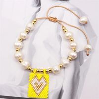 Ethnic Style Bohemian Devil's Eye Heart Shape Glass Beaded Handmade Unisex Bracelets sku image 2