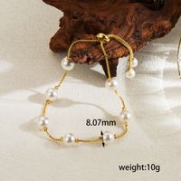 Ig Style Classic Style Round Copper 18k Gold Plated Bracelets In Bulk main image 2
