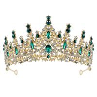 Queen Crown Zinc Alloy Plating Inlay Artificial Diamond Crown sku image 12