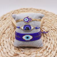 Ethnic Style Bohemian Devil's Eye Palm Glass Beaded Handmade Unisex Bracelets main image 6