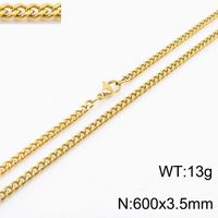 201 Stainless Steel Simple Style Plating Geometric Necklace sku image 9