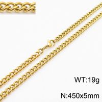 201 Stainless Steel Simple Style Plating Geometric Necklace sku image 10