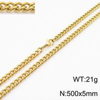 201 Stainless Steel Simple Style Plating Geometric Necklace sku image 11