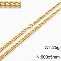 201 Stainless Steel Simple Style Plating Geometric Necklace sku image 14