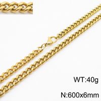 201 Stainless Steel Simple Style Plating Geometric Necklace sku image 16