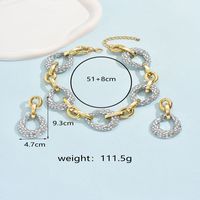 Elegant Luxurious Geometric Arylic Plating Gold Plated Silver Plated Women's Earrings Necklace main image 2