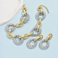 Elegant Luxurious Geometric Arylic Plating Gold Plated Silver Plated Women's Earrings Necklace main image 6