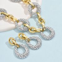 Elegant Luxurious Geometric Arylic Plating Gold Plated Silver Plated Women's Earrings Necklace main image 7